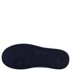 Ralph Lauren Junior Heritage Court Iii Ez C-white Smooth/navy W/ Navy Pp Vit Clearance