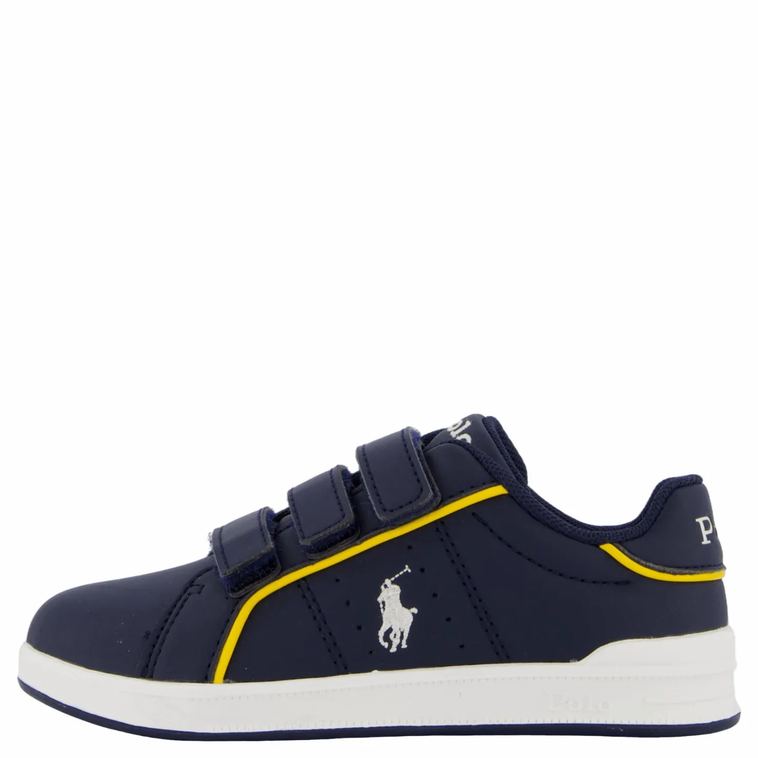Ralph Lauren Junior Heritage Court Iii Ez T-navy Smooth W/ White Pp Blå Sale