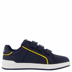 Ralph Lauren Junior Heritage Court Iii Ez T-navy Smooth W/ White Pp Blå Sale
