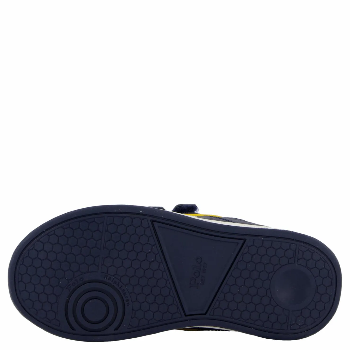 Ralph Lauren Junior Heritage Court Iii Ez T-navy Smooth W/ White Pp Blå Sale