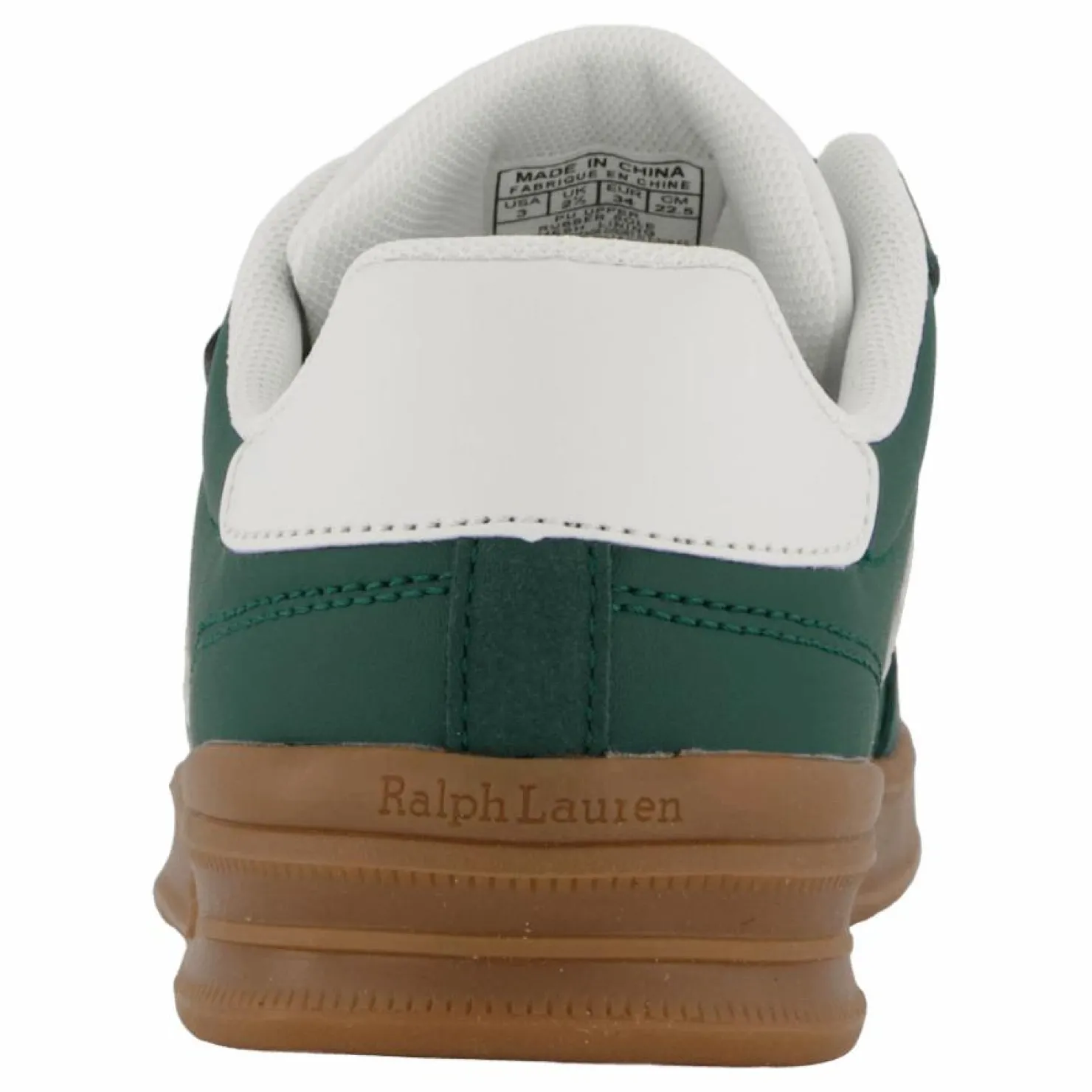 Ralph Lauren Junior Heritage Court Iii Ez T-toe C-dark Green Smooth/micro/pape Grön Discount