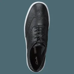 Clarks Hero Brogue Black Leather Svart Online