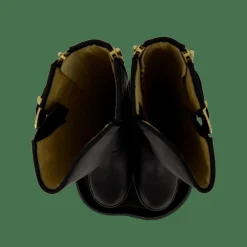 Johnny Bulls High Boot Double Zip Black / Shiny Gold Guld och Svart Best