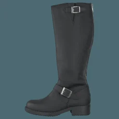 Johnny Bulls High Zip Back Black Shiny Silver Svart och Silver Clearance