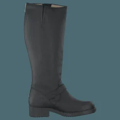 Johnny Bulls High Zip Back Black Shiny Silver Svart och Silver Clearance