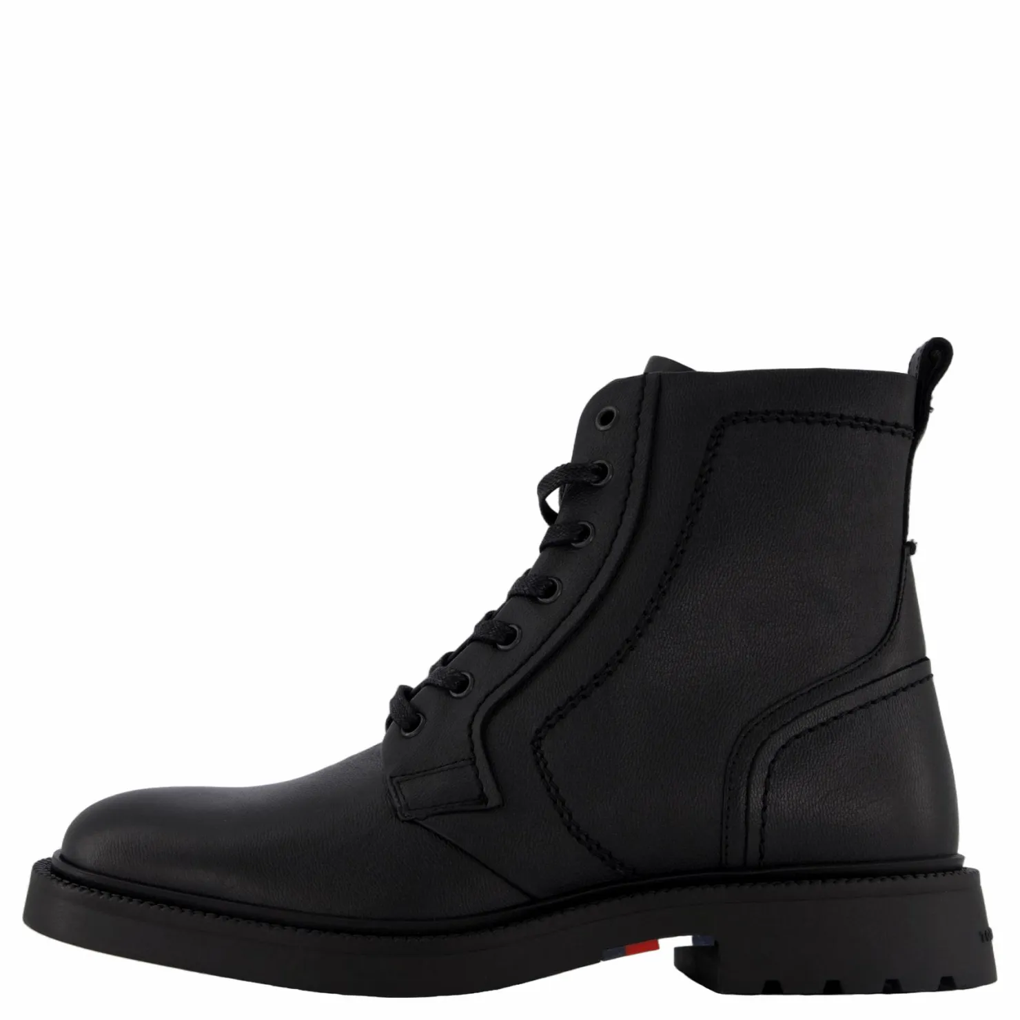 Tommy Hilfiger Hilfiger Comfort Lwt Lth Boot Black Svart Outlet
