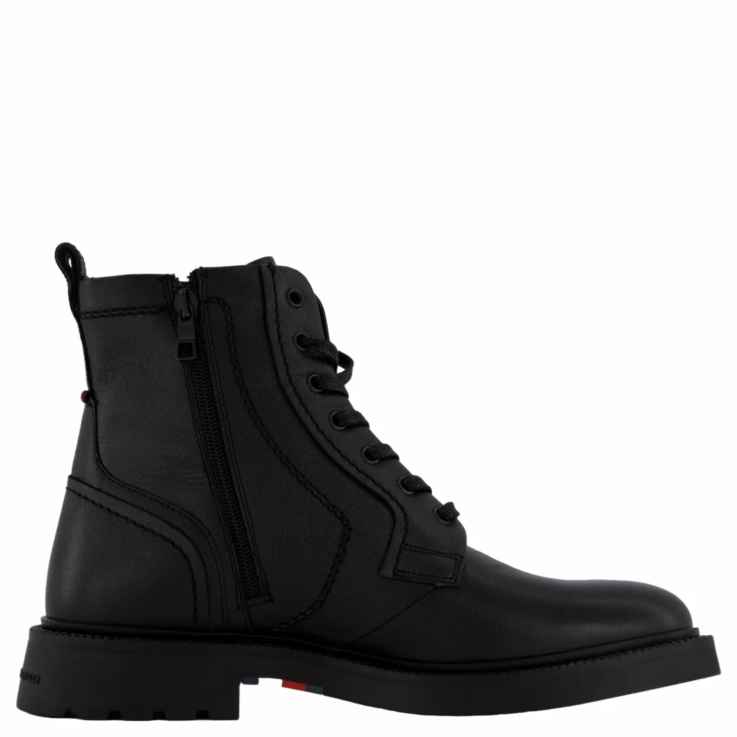 Tommy Hilfiger Hilfiger Comfort Lwt Lth Boot Black Svart Outlet