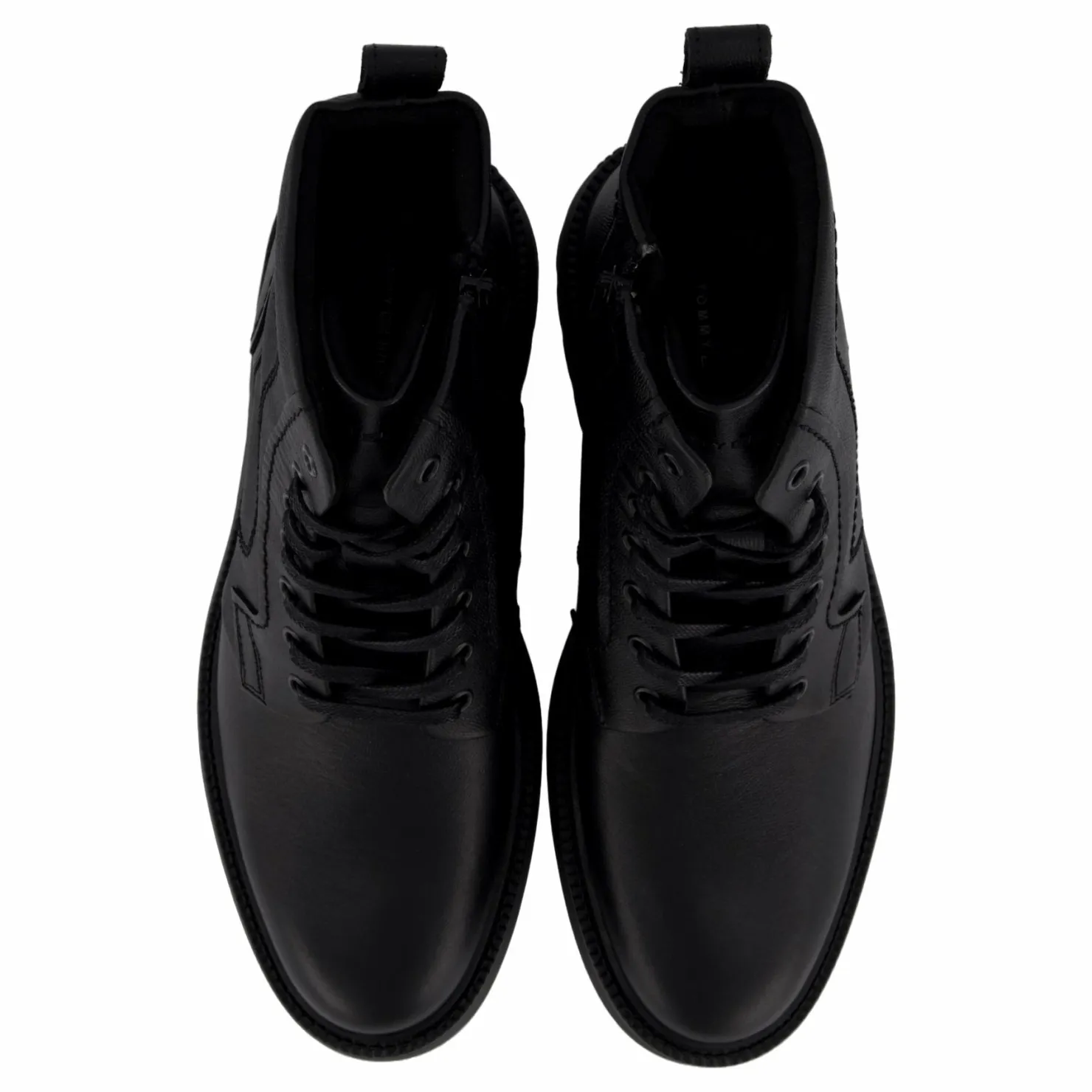Tommy Hilfiger Hilfiger Comfort Lwt Lth Boot Black Svart Outlet