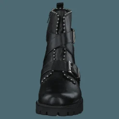 Steve Madden Hoofy Black Leather Svart Sale