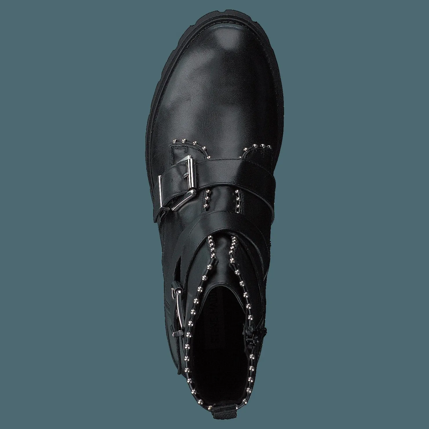 Steve Madden Hoofy Black Leather Svart Sale