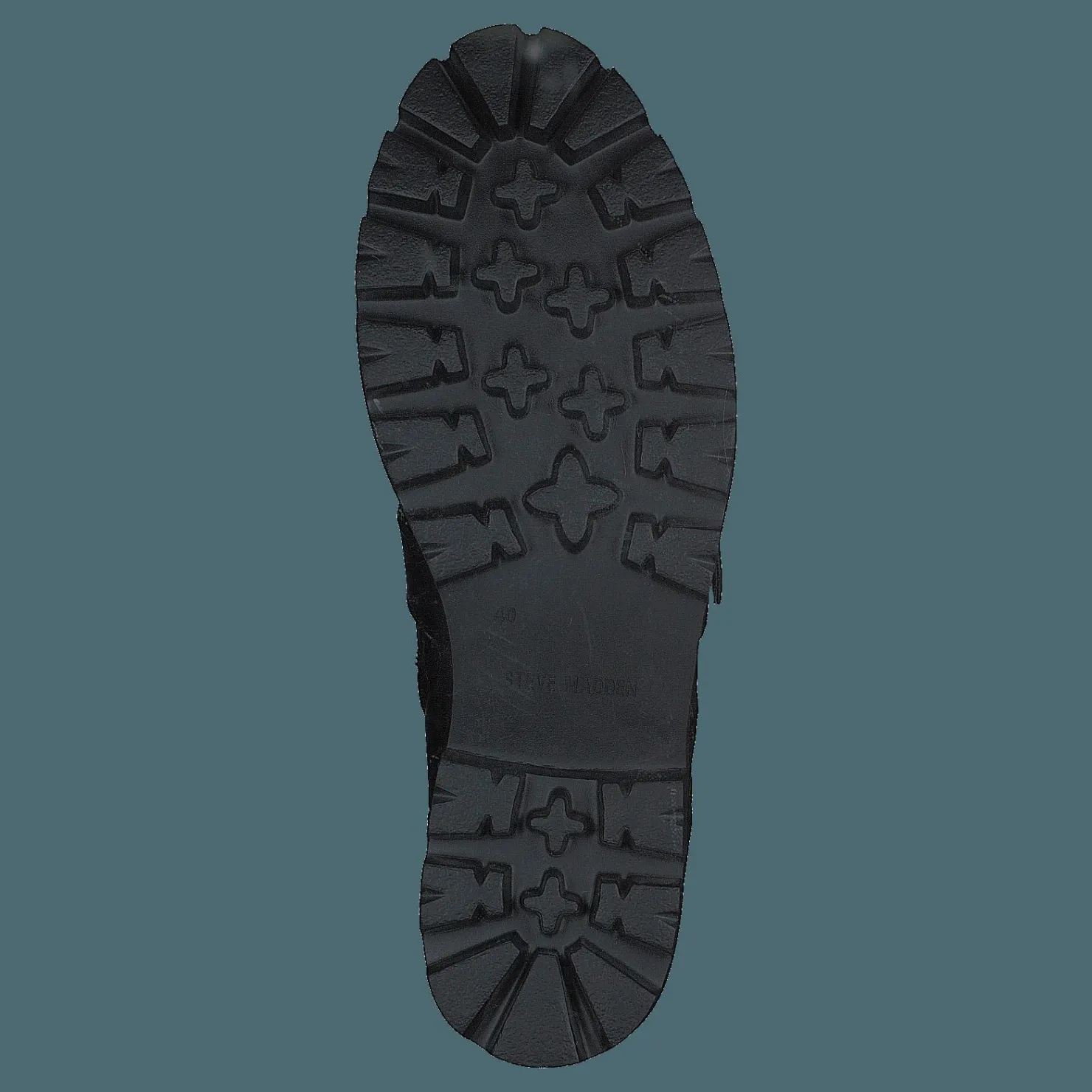 Steve Madden Hoofy Black Leather Svart Sale