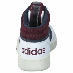 adidas Hoops 3.0 Mid Lifestyle Basketball Classic Vintage Shoes Cloud White / Shadow Navy / Shadow Red Vit New