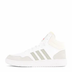 adidas Hoops 3.0 Mid Lifestyle Basketball Classic Vintage Shoes White Vit Sale