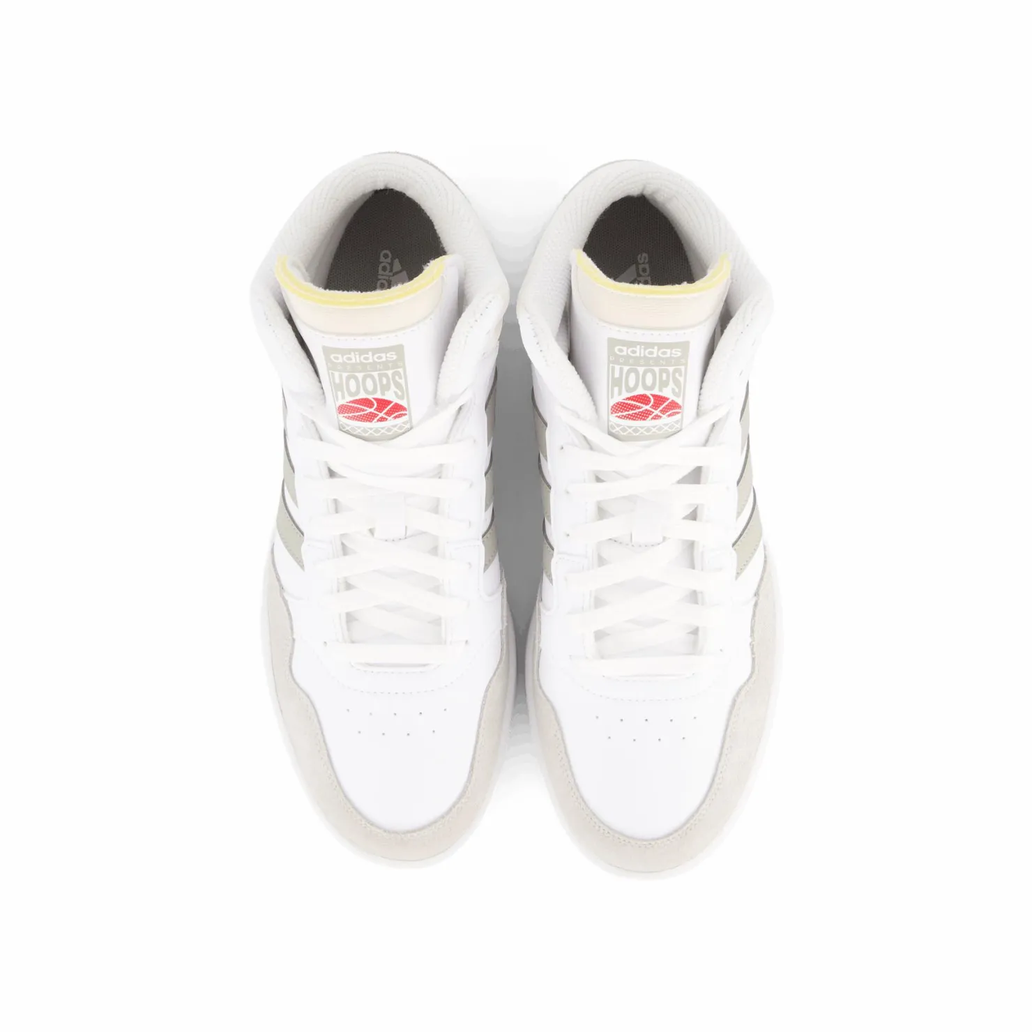 adidas Hoops 3.0 Mid Lifestyle Basketball Classic Vintage Shoes White Vit Sale
