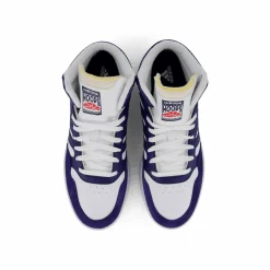adidas Hoops 3 Mid Lifestyle Basketball Classic Vintage Shoes Cloud White / Dkblue / Dkblue Blå Hot