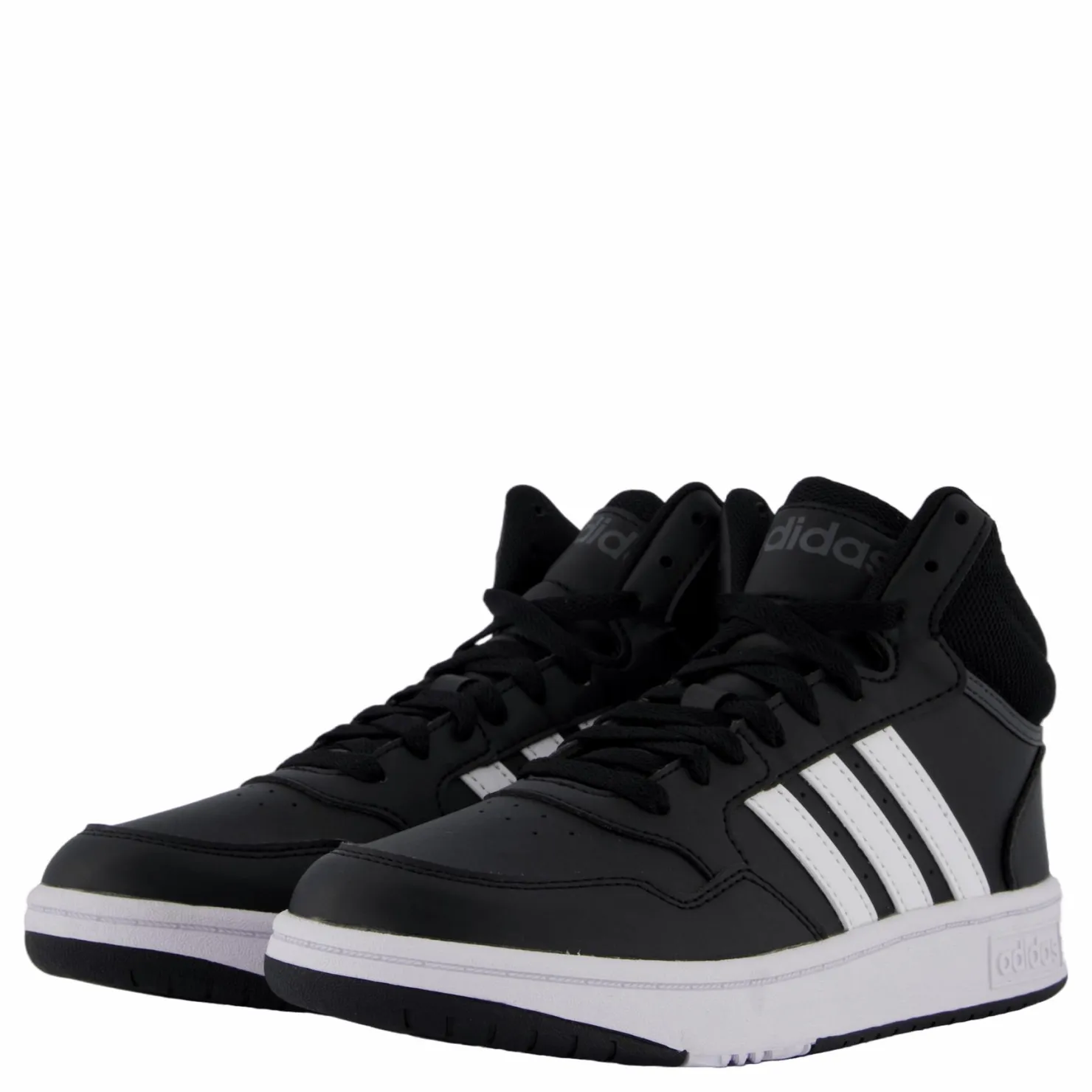 adidas Hoops Mid Shoes Core Black / Cloud White / Grey Six Svart Discount