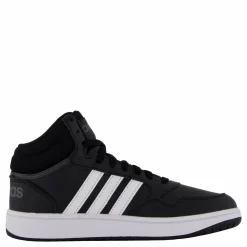 adidas Hoops Mid Shoes Core Black / Cloud White / Grey Six Svart Discount