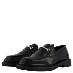Steve Madden Huddles Black Leather Svart Outlet