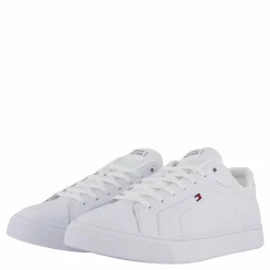 Tommy Hilfiger Icon Court Lth Flag Ess White Vit Outlet