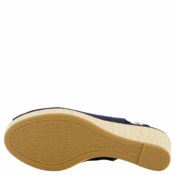 Tommy Hilfiger Iconic Elba Sling Back Wedge Blå New