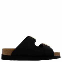 Scholl Ilary 2 Straps Fur Ad Black Svart Clearance