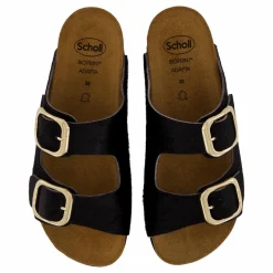 Scholl Ilary 2 Straps Fur Ad Black Svart Clearance