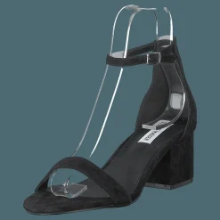 Steve Madden Irenee Black Suede Svart Clearance