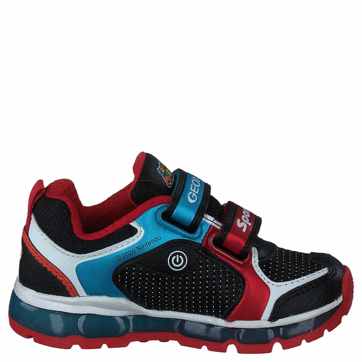 Geox J Android Boy Black/sky Röd och Svart New
