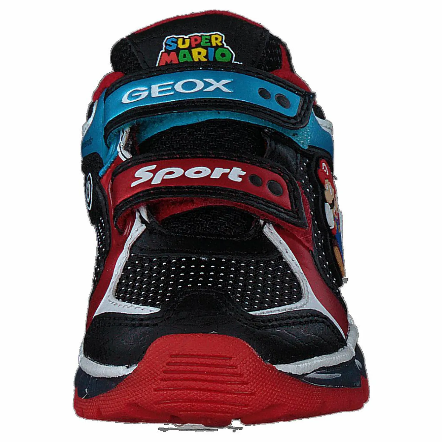 Geox J Android Boy Black/sky Röd och Svart New
