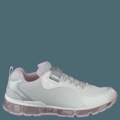 Geox J Android Girl Silver/white Silver, Grå och Vit Best