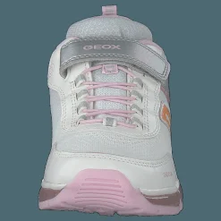 Geox J Android Girl Silver/white Silver, Grå och Vit Best