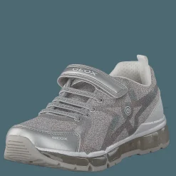 Geox J Android Silver/white Silver och Grå New