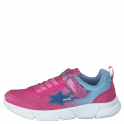 Geox J Aril Girl Fuchsia/sky Blå och Rosa Sale