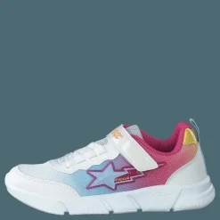 Geox J Aril Girl White/multicolor Blå Online