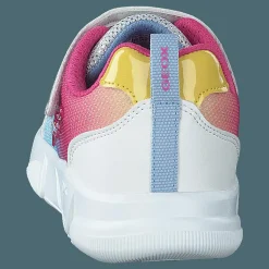Geox J Aril Girl White/multicolor Blå Online