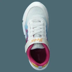 Geox J Aril Girl White/multicolor Blå Online