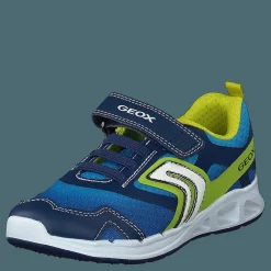 Geox J Dakin Boy Navy/lime Blå Sale