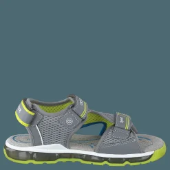Geox J Sandal Android Boy Grey/lime Grå Hot