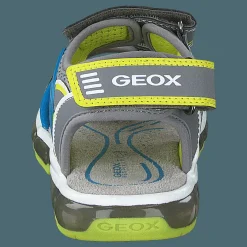 Geox J Sandal Android Boy Grey/lime Grå Hot
