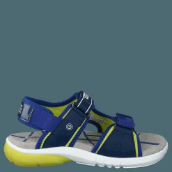 Geox J Sandal Flexyper Bo Navy/lime Blå