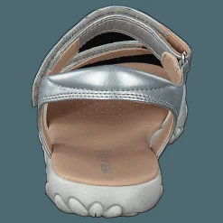 Geox J Sandal Haiti Girl Silver Silver och Grå Best
