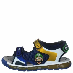 Geox J S.android B Royal/yellow Blå Outlet