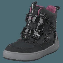 Geox J Sleigh Girl B Abx Black/fuchsia Svart