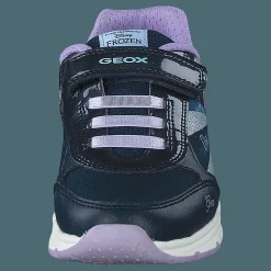 Geox J Spaceclub G Navy/sky Blå och Flerfärgad Outlet