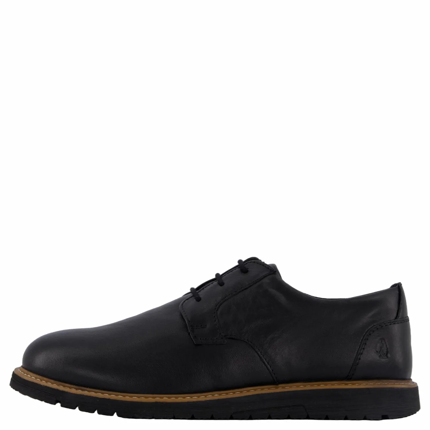 Hush Puppies Jenson Oxford Bold Black Leather Svart Discount