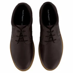 Hush Puppies Jenson Oxford Dark Leather Brown Clearance