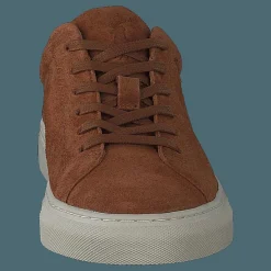Polo Ralph Lauren Jermain Suede Sneaker Snuff Brun Outlet