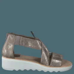 Clarks Jillian Rise Pewter Metallic Beige och Brun Sale