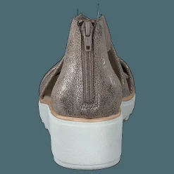 Clarks Jillian Rise Pewter Metallic Beige och Brun Sale