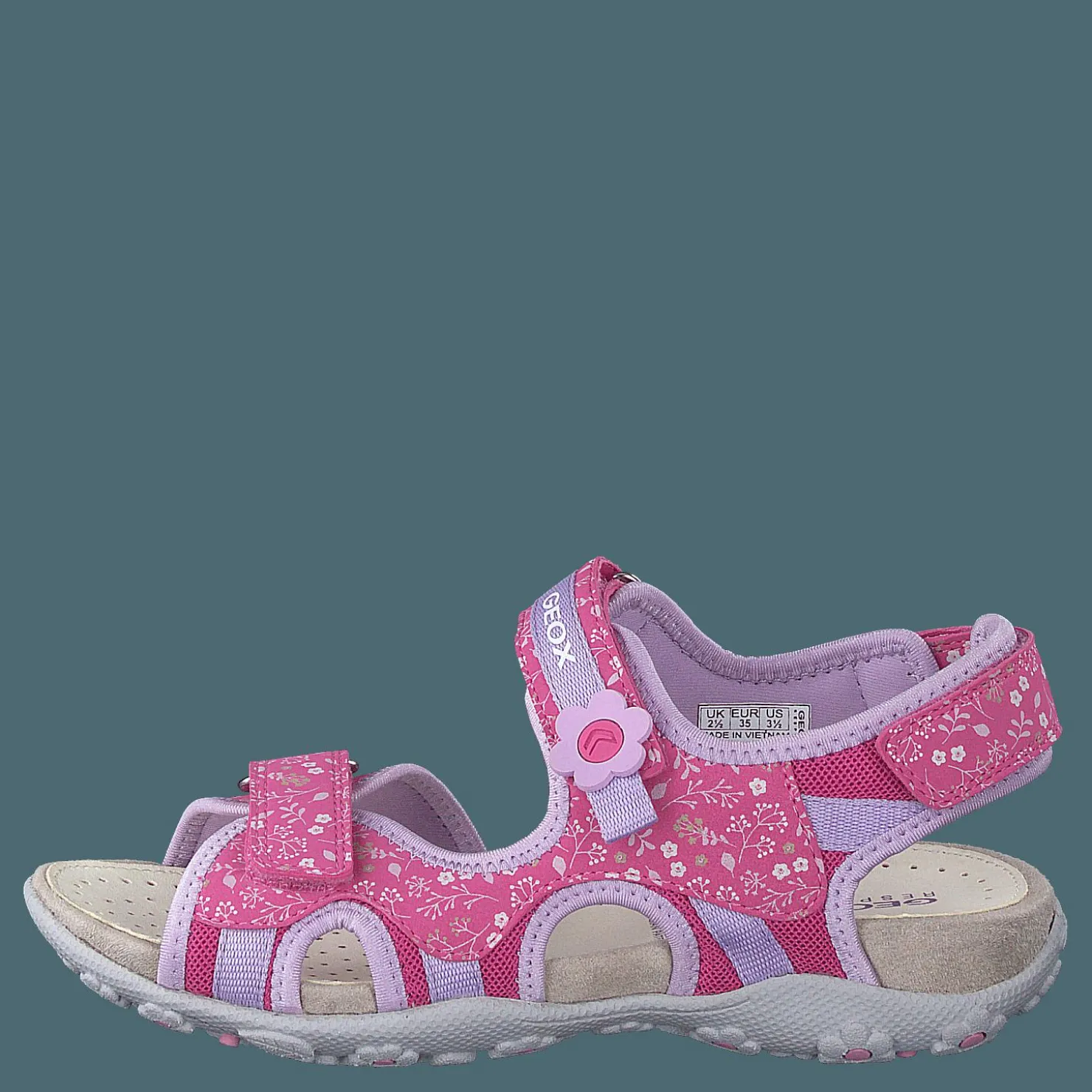 Geox Jr Sandal Roxanne Fuchsia/lilac Grå och Rosa Hot